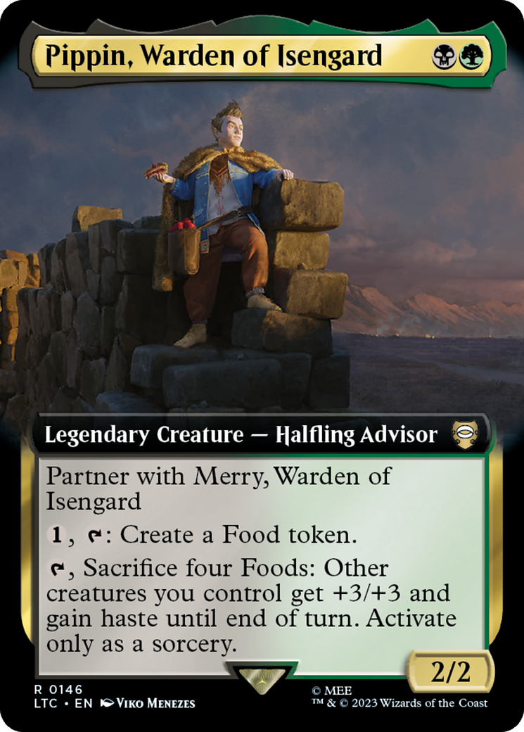 Pippin, Warden of Isengard (Extended Art) [The Lord of the Rings: Tales of Middle-Earth Commander] | Devastation Store