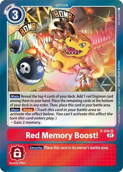 Red Memory Boost! [P-035] [Promotional Cards] | Devastation Store