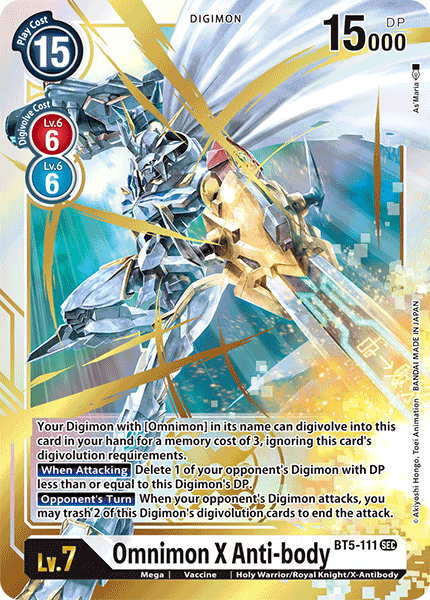 Omnimon X Anti-body [BT5-111] [Battle of Omni] | Devastation Store