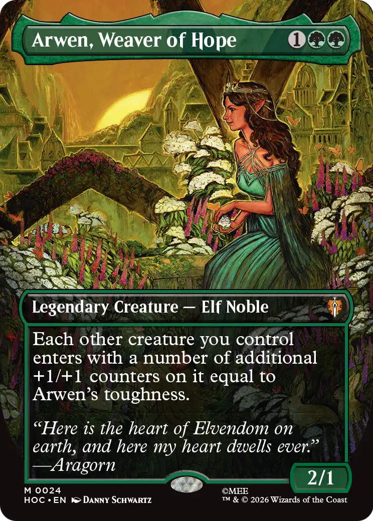 Arwen, Weaver of Hope (Borderless) [The Hobbit: Eternal-Legal] | Devastation Store