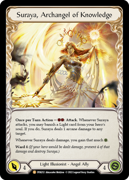 Invoke Suraya // Suraya, Archangel of Knowledge [DYN212] (Dynasty)  Rainbow Foil | Devastation Store