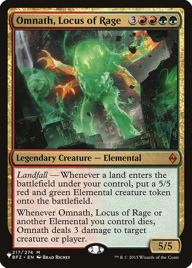 Omnath, Locus of Rage [The List] | Devastation Store