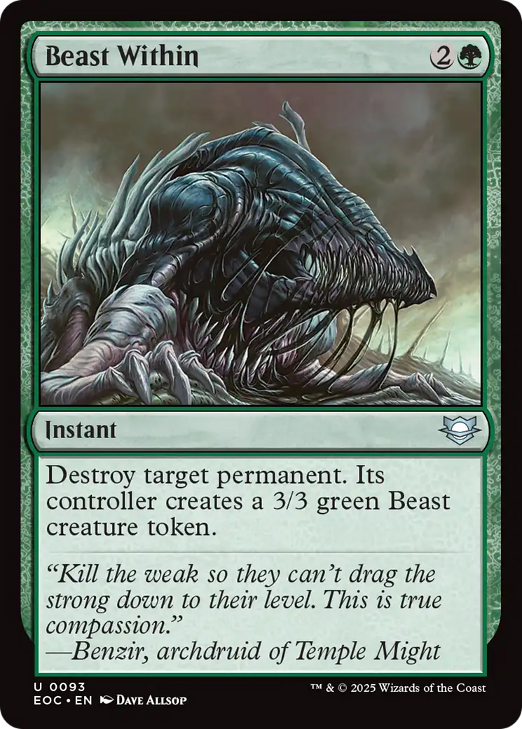 Beast Within [Edge of Eternities Commander] | Devastation Store