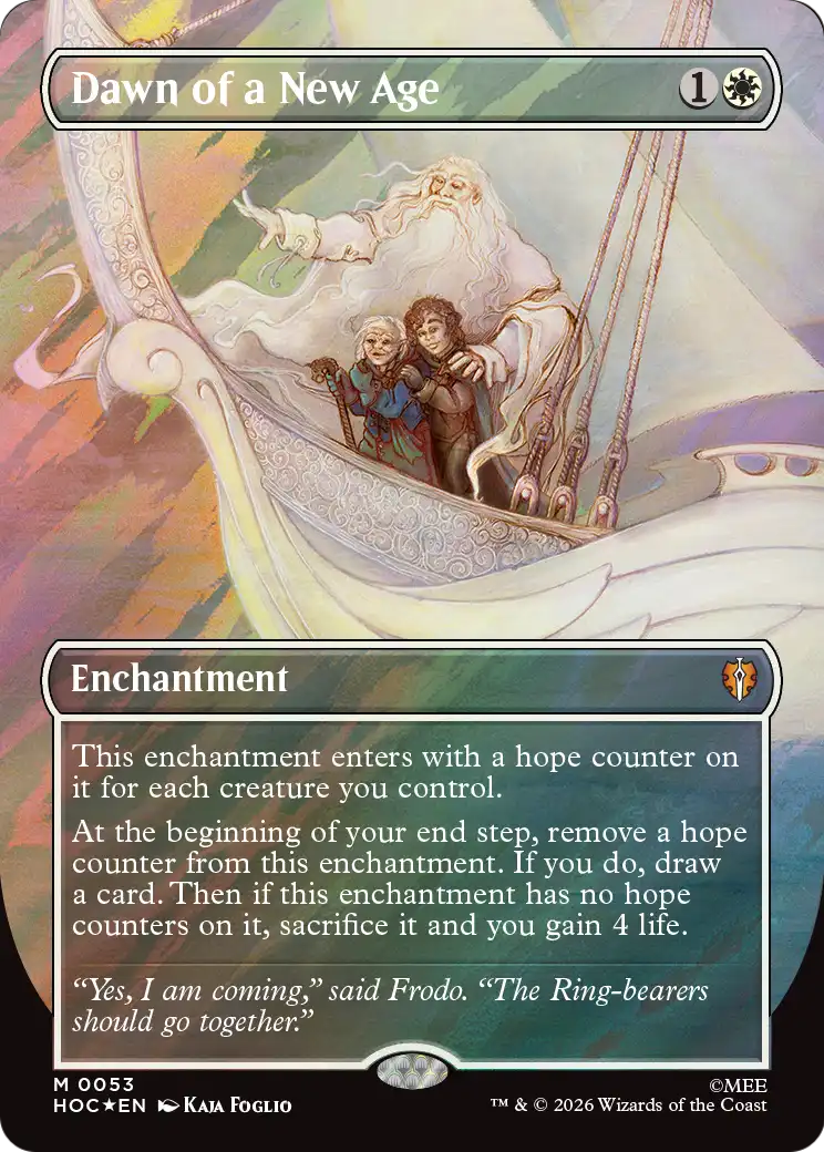 Dawn of a New Age (Borderless) (Surge Foil) [The Hobbit: Eternal-Legal] | Devastation Store