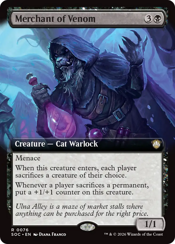Merchant of Venom (Extended Art) [Secrets of Strixhaven Commander] | Devastation Store