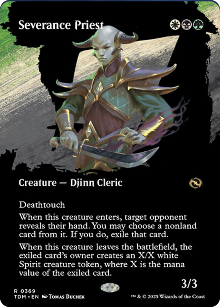 Severance Priest (Borderless) [Tarkir: Dragonstorm] | Devastation Store