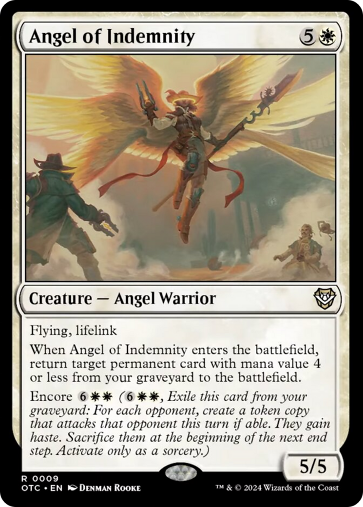 Angel of Indemnity [Outlaws of Thunder Junction Commander] | Devastation Store