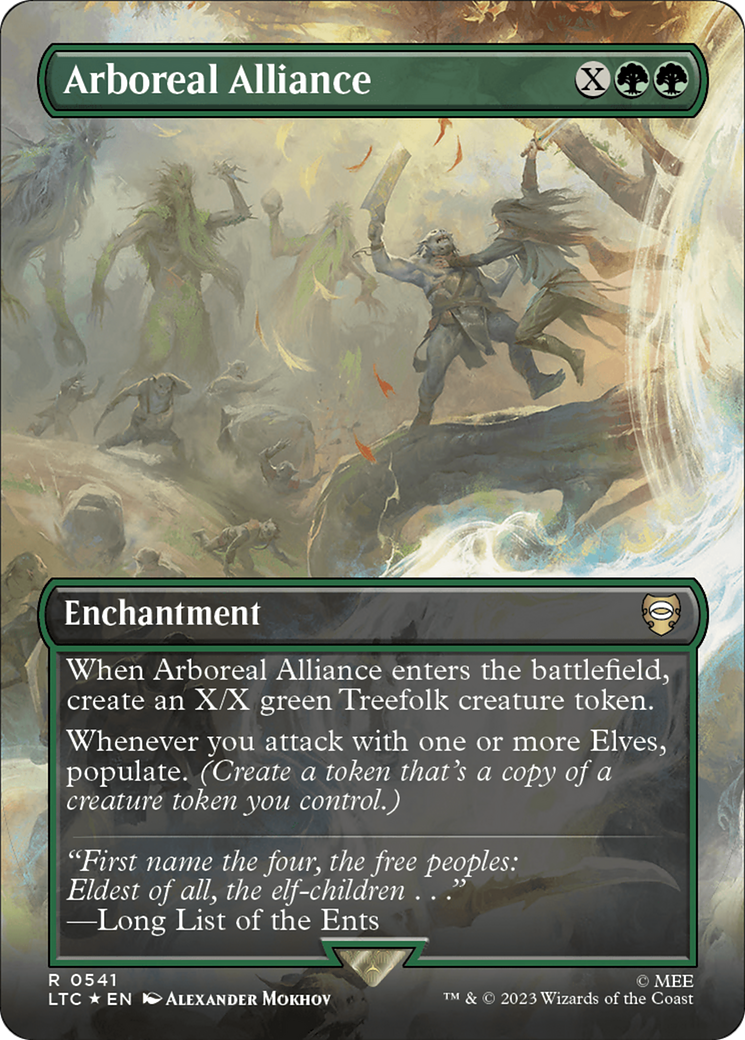 Arboreal Alliance (Borderless) (Surge Foil) [The Lord of the Rings: Tales of Middle-Earth Commander] | Devastation Store