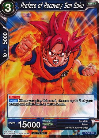 Preface of Recovery Son Goku (P-047) [Promotion Cards] | Devastation Store
