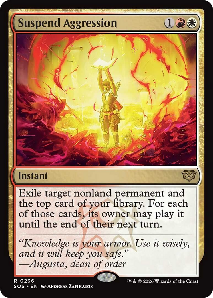Suspend Aggression [Secrets of Strixhaven] | Devastation Store
