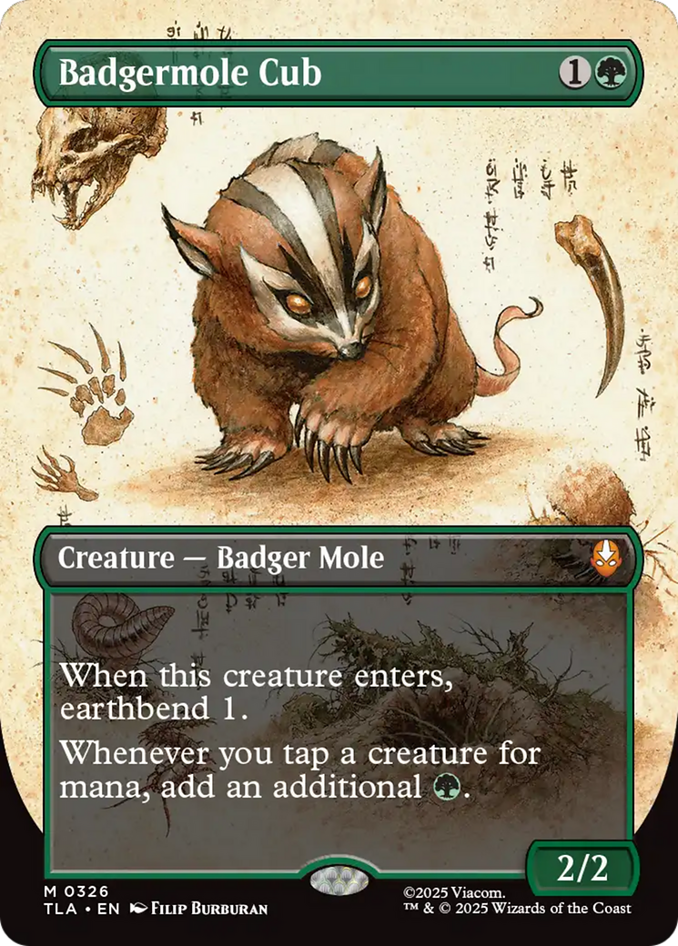 Badgermole Cub (Borderless) [Avatar: The Last Airbender] | Devastation Store