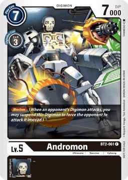 Andromon [BT2-061] (Double Diamond Pre-Release) [Release Special Booster Promos] | Devastation Store