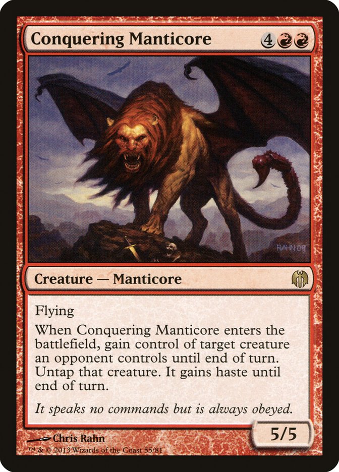 Conquering Manticore [Duel Decks: Heroes vs. Monsters] | Devastation Store