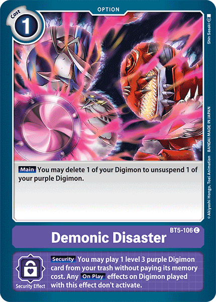 Demonic Disaster [BT5-106] [Battle of Omni] | Devastation Store