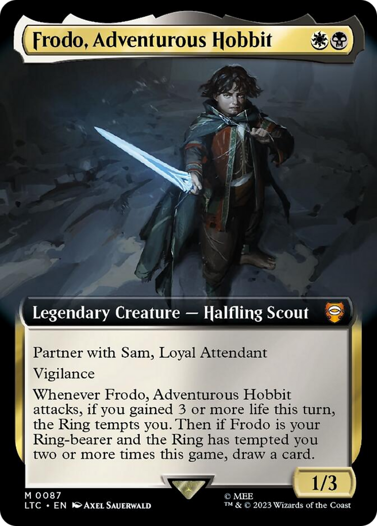 Frodo, Adventurous Hobbit (Extended Art) [The Lord of the Rings: Tales of Middle-Earth Commander] | Devastation Store