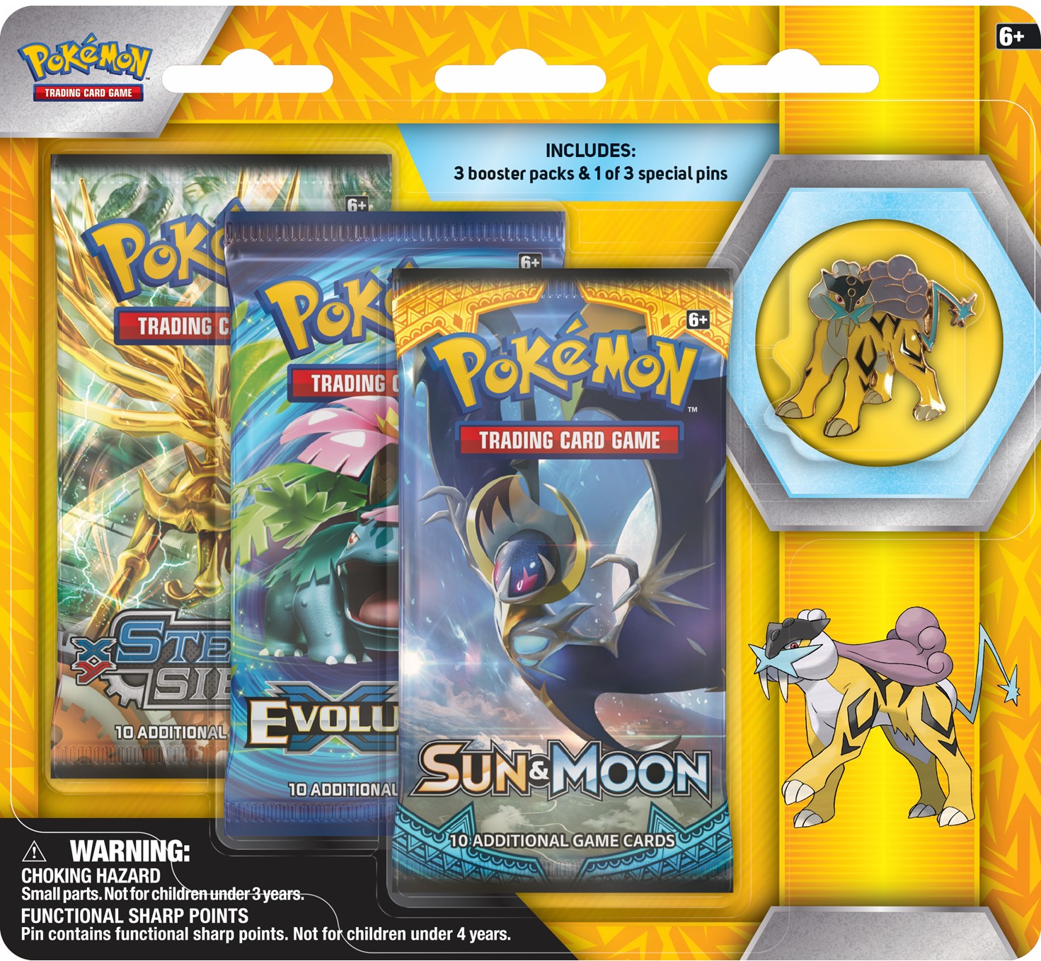 Collector's Pin 3-Pack Blister (Raikou) | Devastation Store