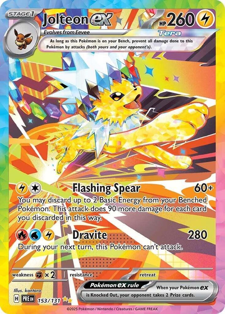 Jolteon ex (153/131) [Scarlet & Violet: Prismatic Evolutions] | Devastation Store