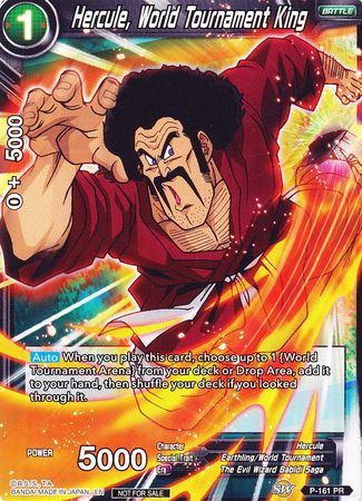 Hercule, World Tournament King (Power Booster) (P-161) [Promotion Cards] | Devastation Store