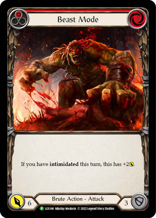 Beast Mode (Red) [LGS146] (Promo)  Rainbow Foil | Devastation Store