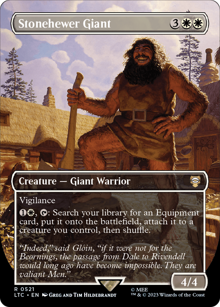 Stonehewer Giant (Borderless) [The Lord of the Rings: Tales of Middle-Earth Commander] | Devastation Store