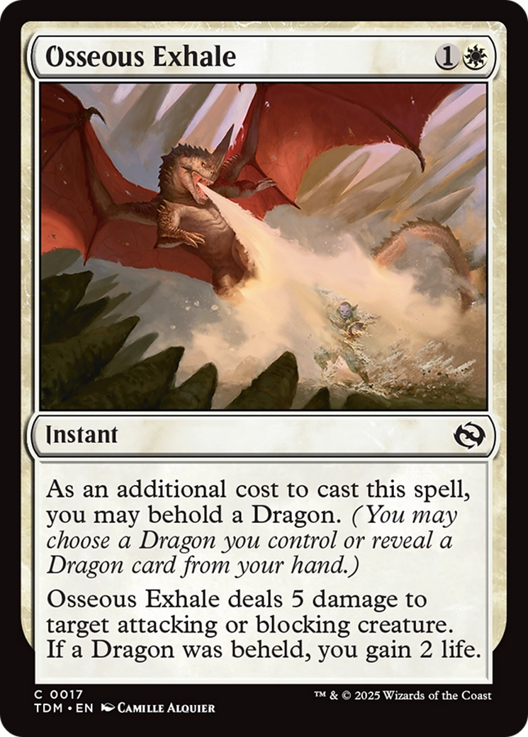 Osseous Exhale [Tarkir: Dragonstorm] | Devastation Store