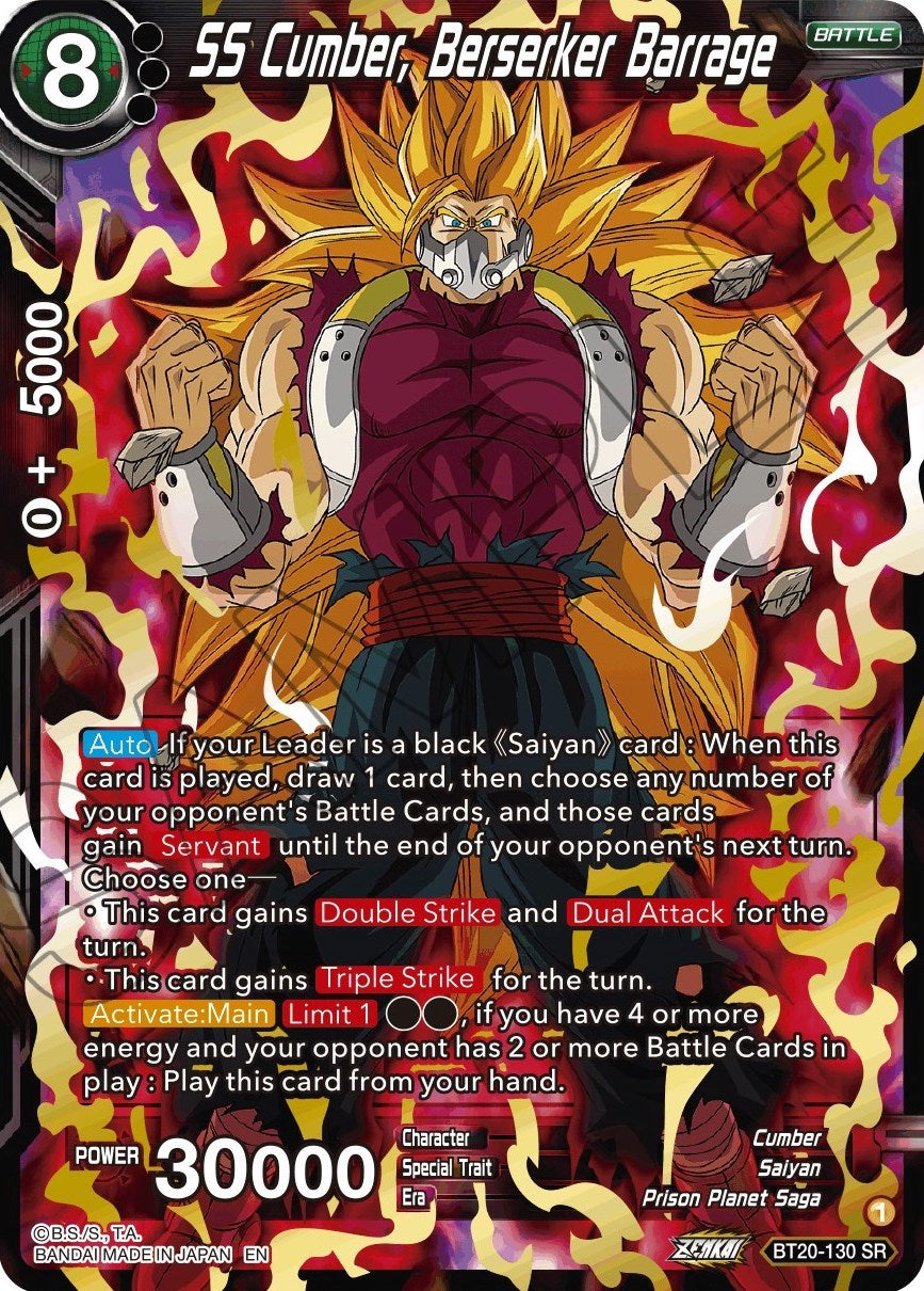 SS Cumber, Berserker Barrage (BT20-130) [Power Absorbed] | Devastation Store