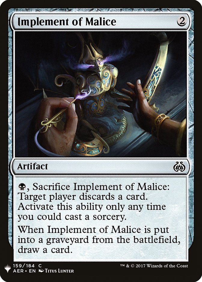 Implement of Malice [Mystery Booster] | Devastation Store