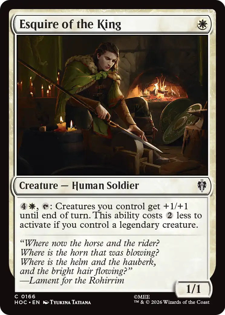 Esquire of the King [The Hobbit: Eternal-Legal] | Devastation Store