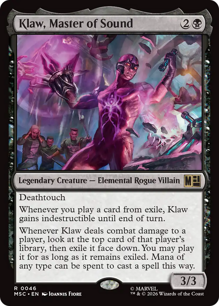 Klaw, Master of Sound (Surge Foil) [Marvel Super Heroes Commander] | Devastation Store