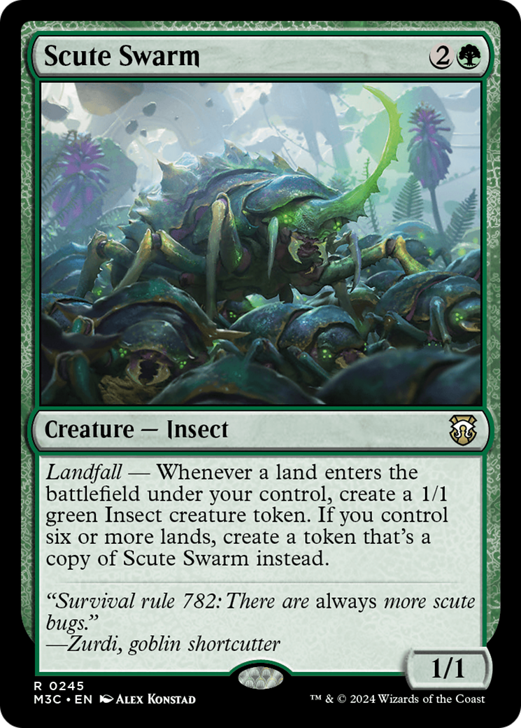 Scute Swarm (Ripple Foil) [Modern Horizons 3 Commander] | Devastation Store