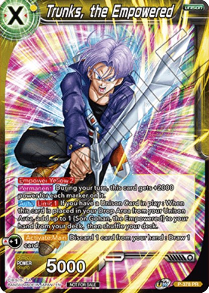 Trunks, the Empowered (P-378) [Promotion Cards] | Devastation Store