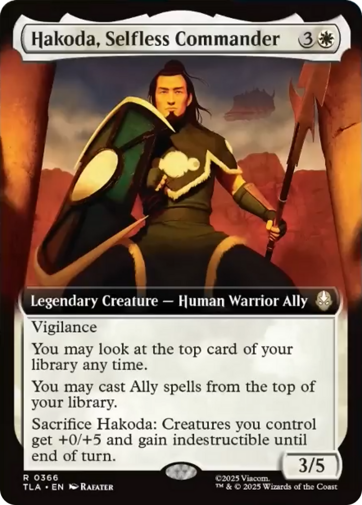 Hakoda, Selfless Commander (Extended Art) [Avatar: The Last Airbender] | Devastation Store