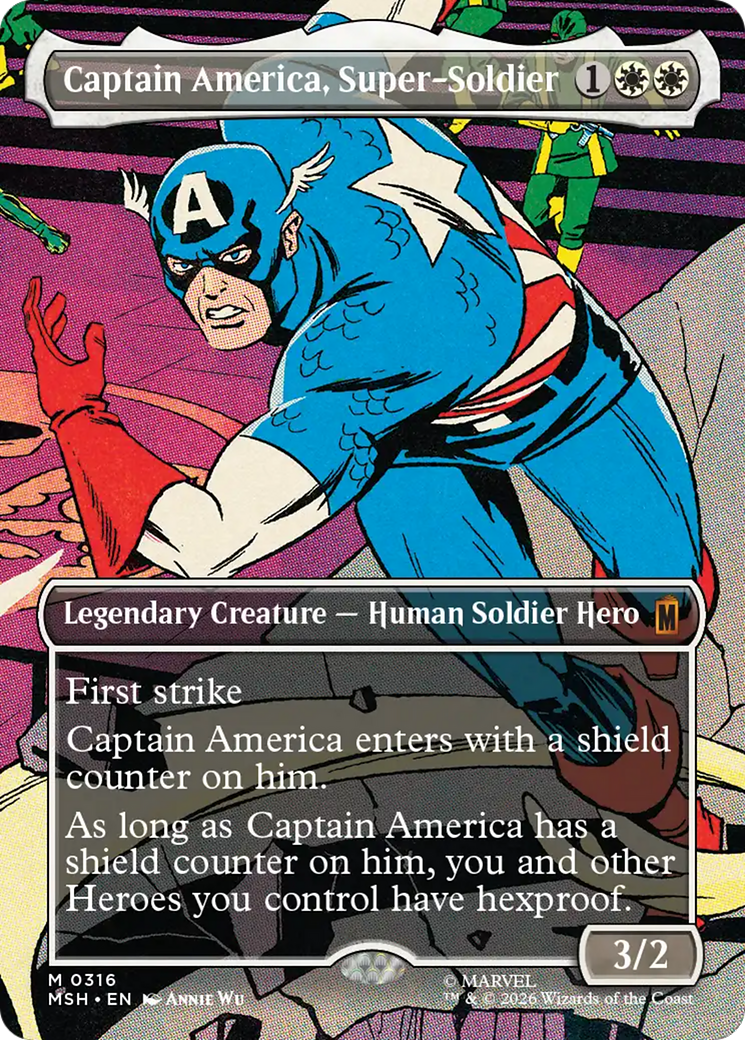 Captain America, Super-Soldier (Borderless) (0316) [Marvel Super Heroes] | Devastation Store