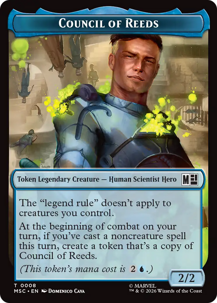 Wall // Council of Reeds Double-Sided Token [Marvel Super Heroes Commander Tokens] | Devastation Store