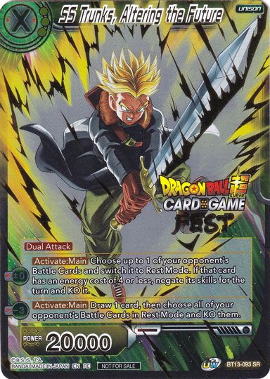 SS Trunks, Altering the Future (Card Game Fest 2022) (BT13-093) [Tournament Promotion Cards] | Devastation Store