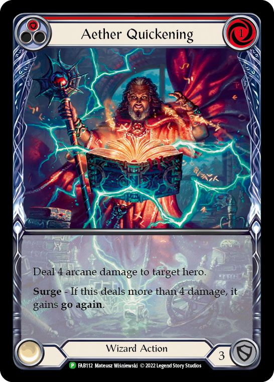 Aether Quickening (Red) [FAB112] (Promo)  Rainbow Foil | Devastation Store