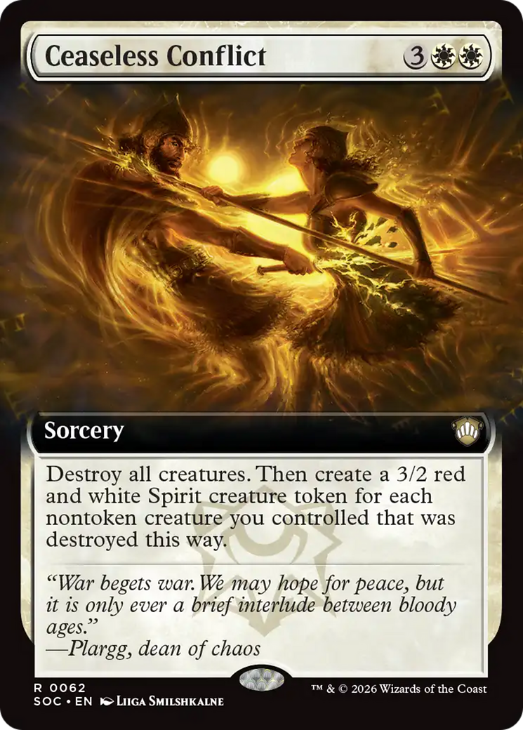 Ceaseless Conflict (Extended Art) [Secrets of Strixhaven Commander] | Devastation Store