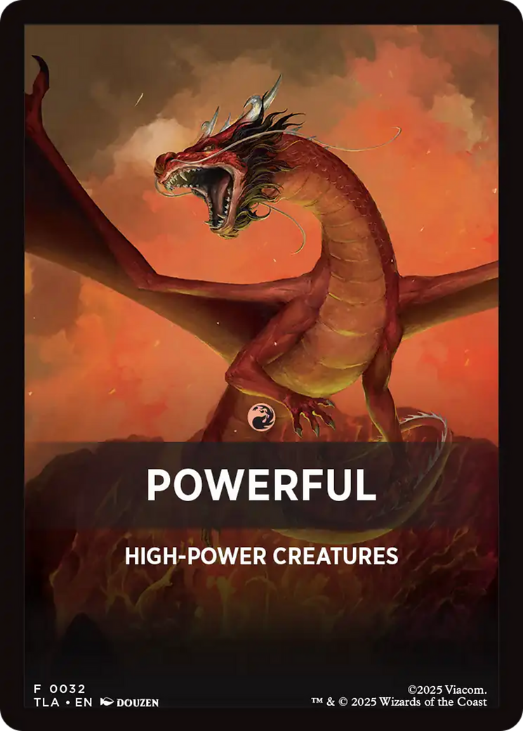 Powerful Theme Card [Avatar: The Last Airbender Tokens] | Devastation Store