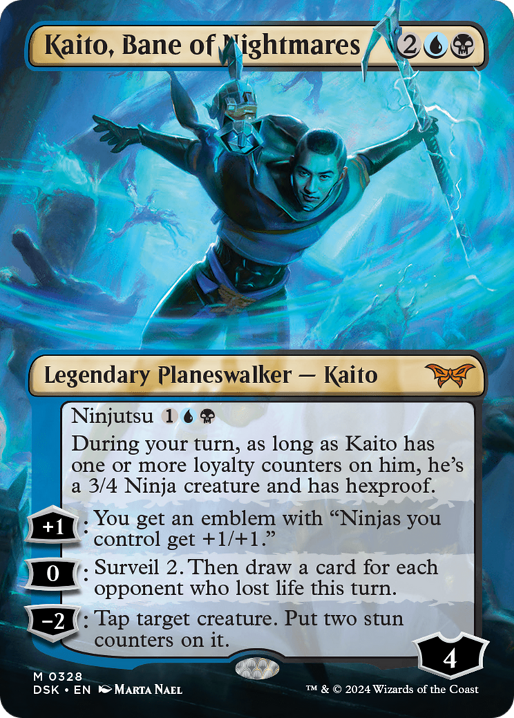 Kaito, Bane of Nightmares (Borderless) [Duskmourn: House of Horror] | Devastation Store