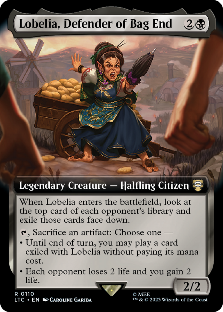 Lobelia, Defender of Bag End (Extended Art) [The Lord of the Rings: Tales of Middle-Earth Commander] | Devastation Store