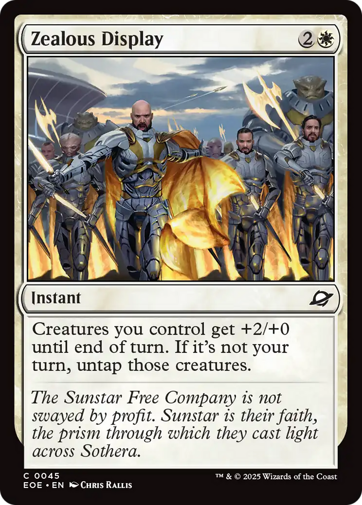 Zealous Display [Edge of Eternities] | Devastation Store