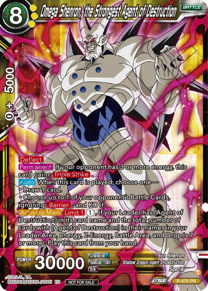 Omega Shenron, the Strongest Agent of Destruction (Z03 Dash Pack) (P-475) [Promotion Cards] | Devastation Store