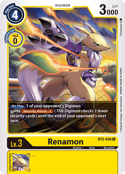 Renamon [BT5-036] [Battle of Omni] | Devastation Store