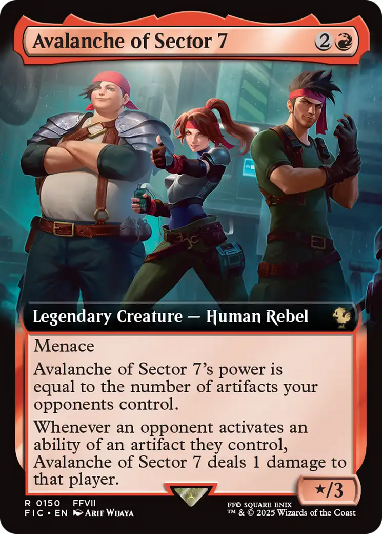 Avalanche of Sector 7 (Extended Art) [FINAL FANTASY Commander] | Devastation Store