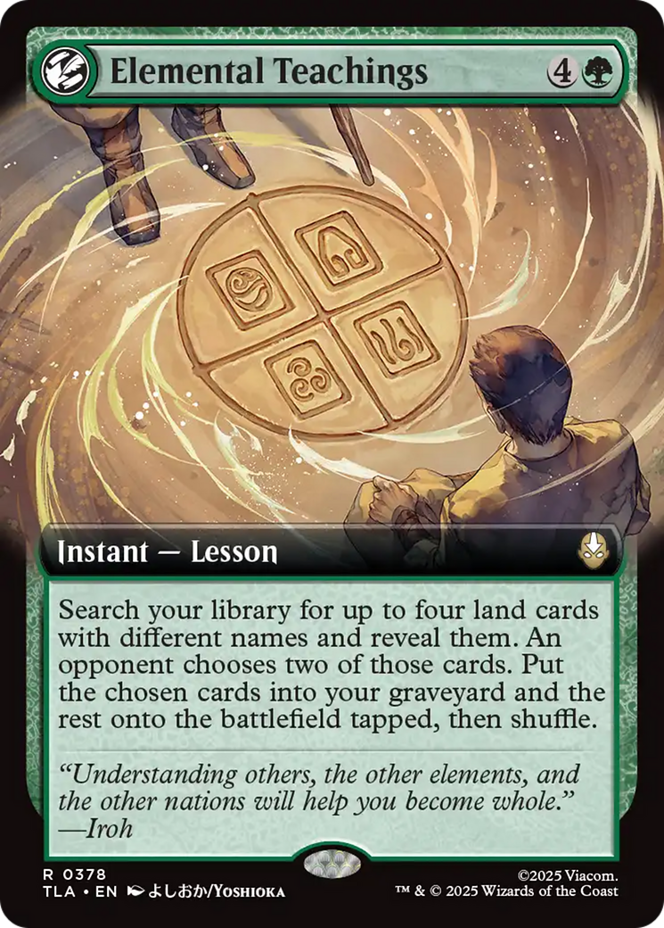 Elemental Teachings (Extended Art) [Avatar: The Last Airbender] | Devastation Store