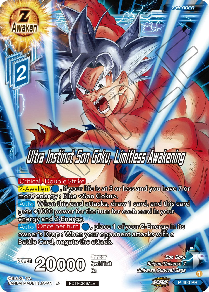 Ultra Instinct Son Goku, Limitless Awakening (P-400) [Promotion Cards] | Devastation Store