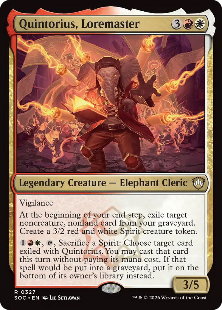 Quintorius, Loremaster [Secrets of Strixhaven Commander] | Devastation Store