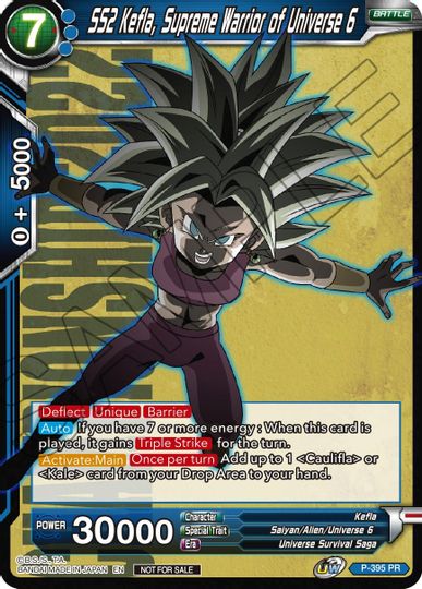 SS2 Kefla, Supreme Warrior of Universe 6 (P-395) [Promotion Cards] | Devastation Store