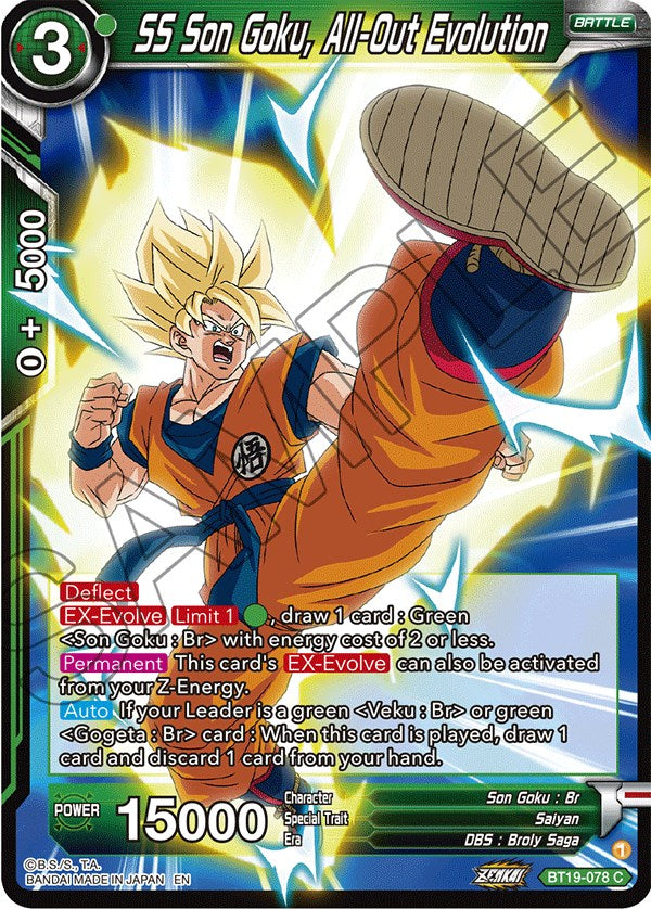 SS Son Goku, All-Out Evolution (BT19-078) [Fighter's Ambition] | Devastation Store