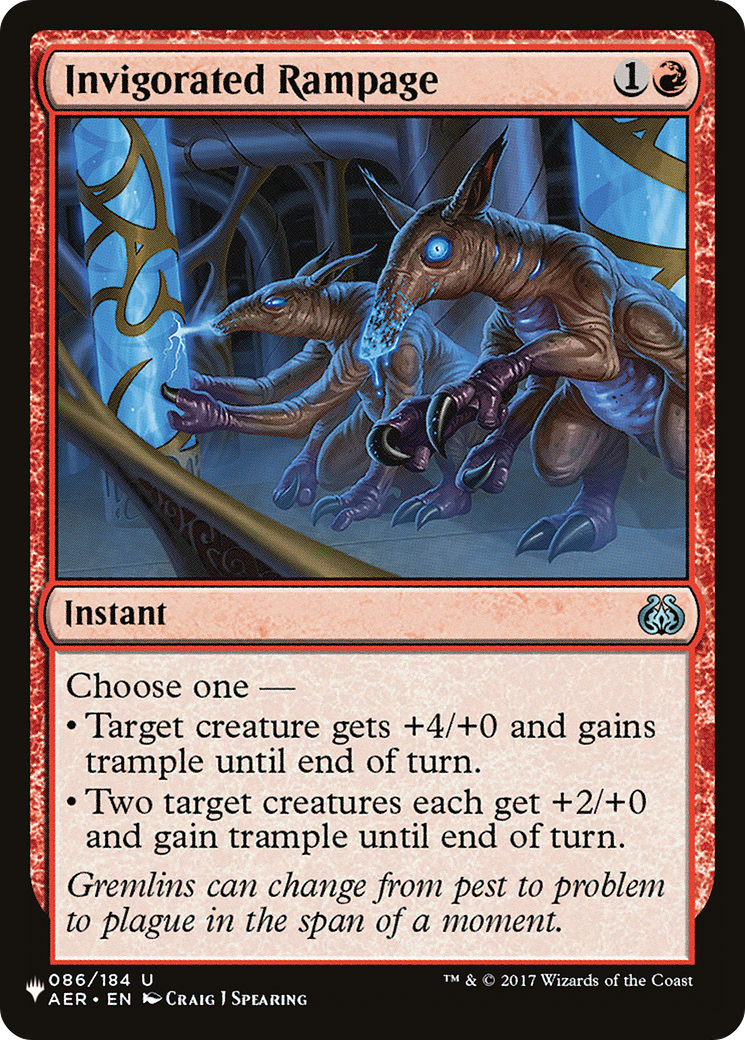 Invigorated Rampage [The List Reprints] | Devastation Store